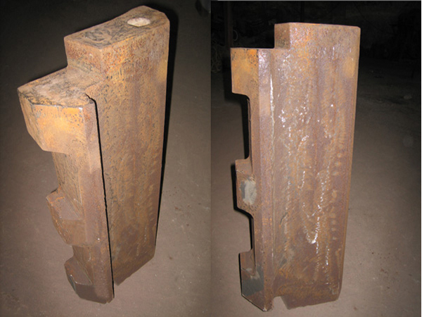 Counterattack broken plate hammer of High manganese steel casting