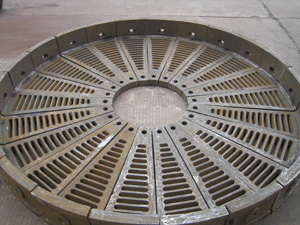 Compartment plate for ball mill of High chromium cast iron